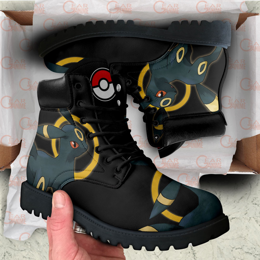 Pokemon Umbreon Boots Custom Anime Shoes