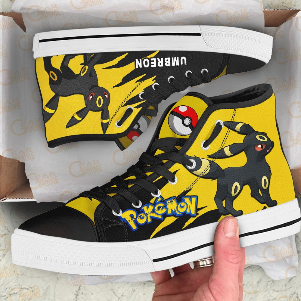 Pokemon Umbreon High Top Shoes Custom Anime Sneakers