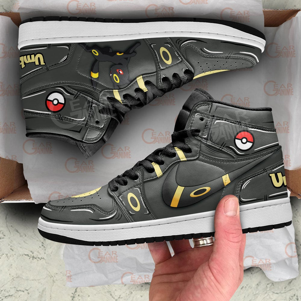 Pokemon Umbreon JD1s Sneakers Anime Shoes, Air Jordan Hightop