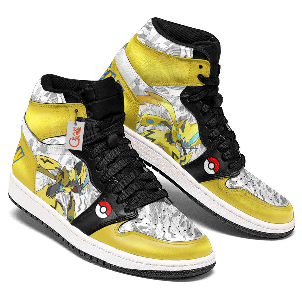 Pokemon Zeraora Manga Anime Shoes, Air Jordan Hightop