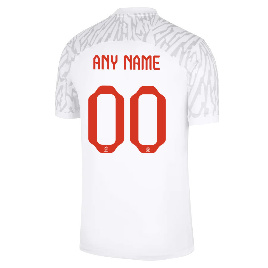 Poland National Team 2022-23 Qatar World Cup Custom 00 Home Men Soccer Jersey – White