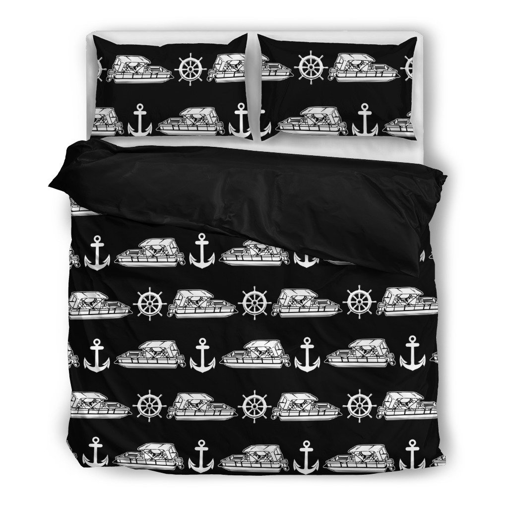Pontoon Boat Anchor Rudder C006 C012 Pb00833D Customized Duvet Cover Bedding Set
