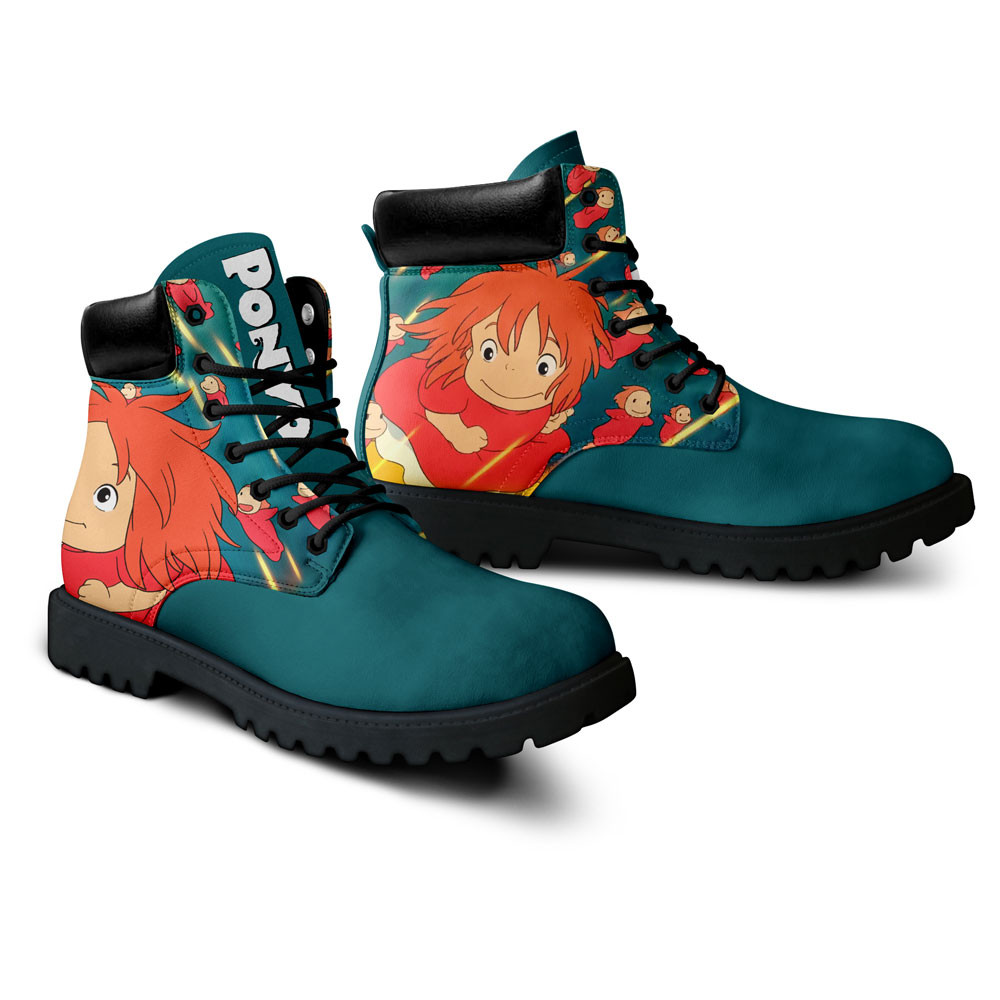 Ponyo Boots Anime Custom Shoes