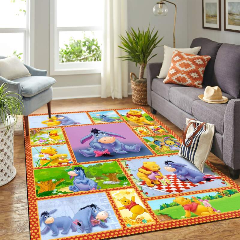 Pooh And Eeyore Carpet Floor Area Rectangle Rug
