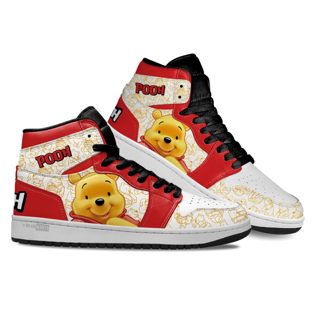 Pooh J1 Shoes For Cartoon Fans Sneakers, Air Jordan Hightop