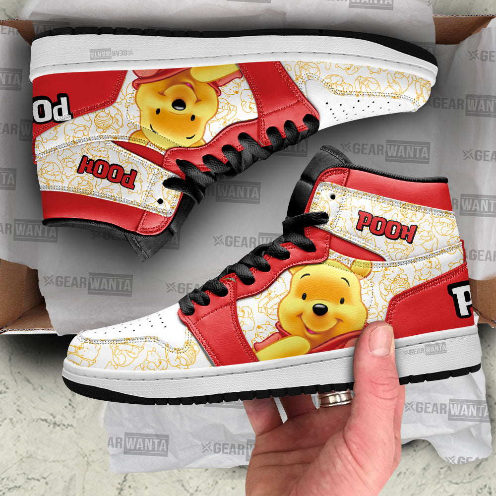 Pooh J1 Shoes For Cartoon Fans Sneakers, Air Jordan Hightop