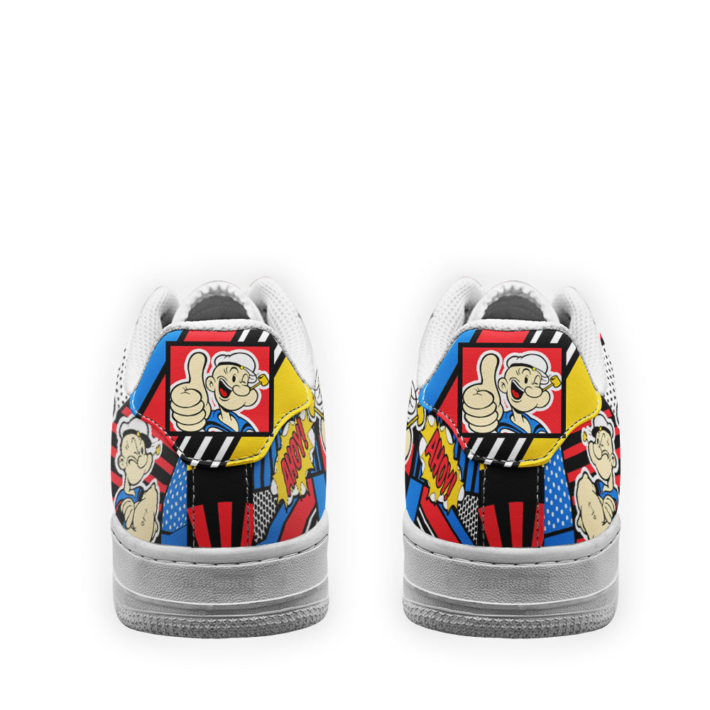 Popeye the Sailor Man Air Sneakers Custom Comic Shoes