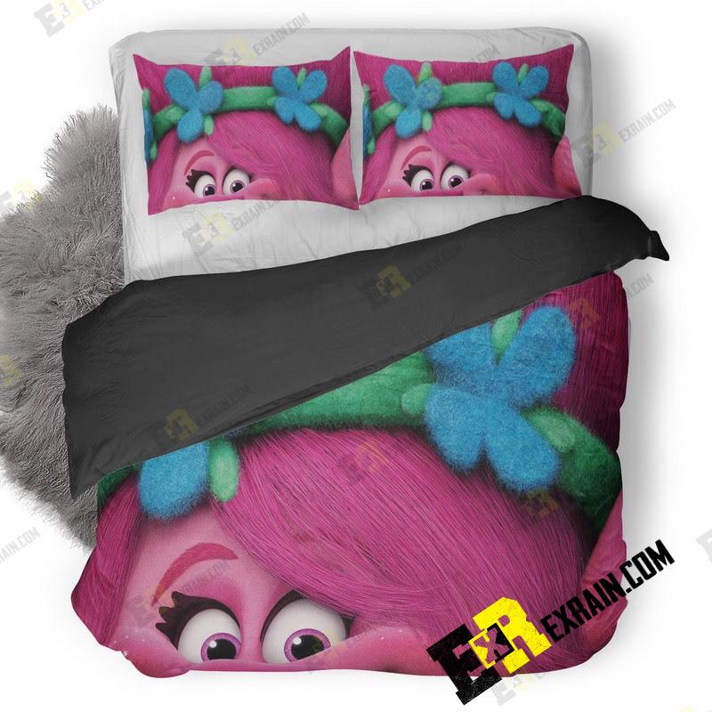 Poppy Trolls Wide 3D Customized Duvet Cover Bedding Set