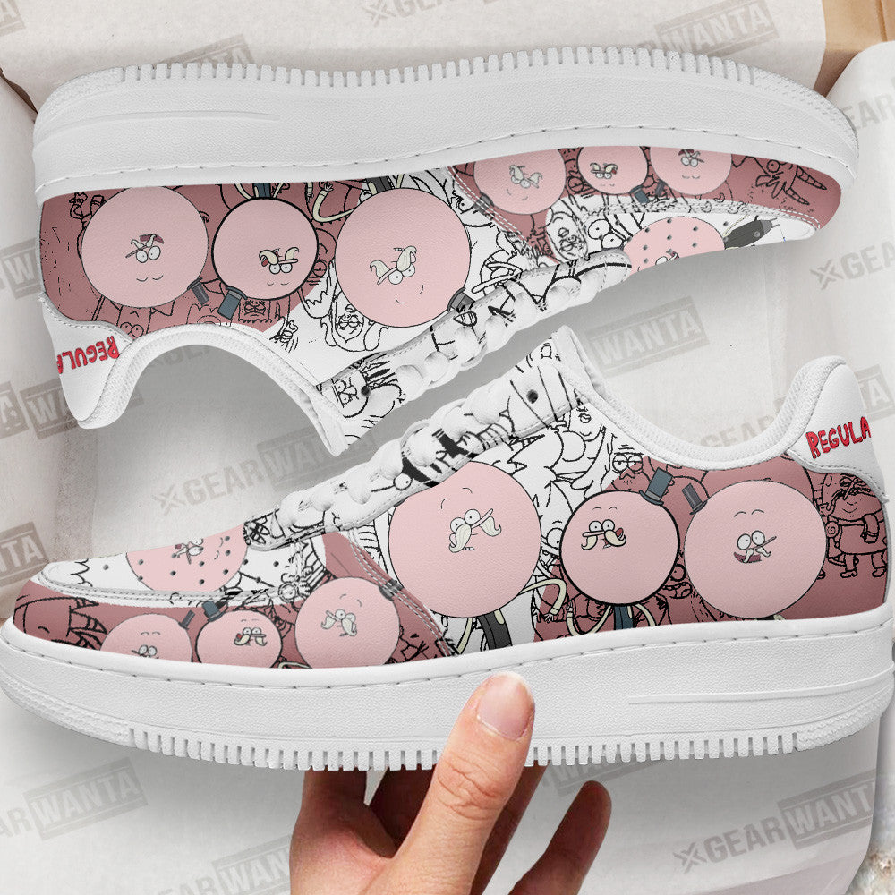Pops Maellard Regular Show Air Sneakers Custom Cartoon Shoes