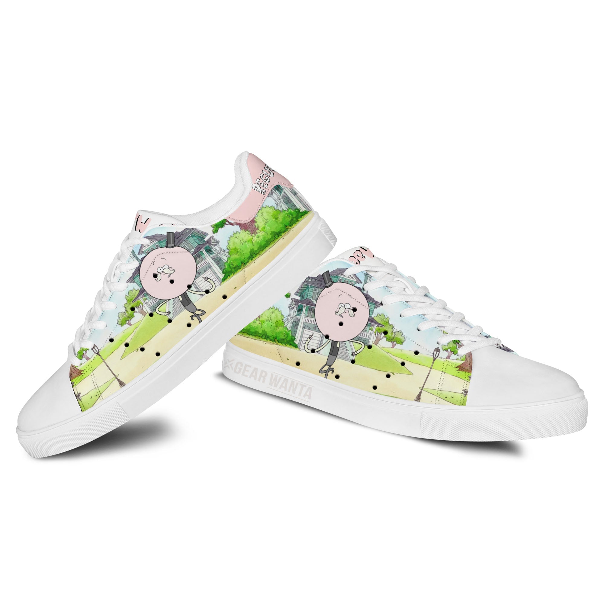 Pops Maellard Skate Shoes Custom Regular Show Cartoon Fans