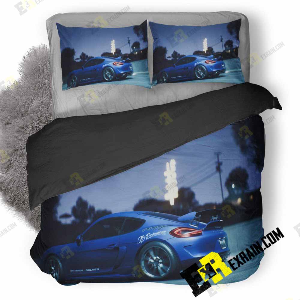 Porsche Cayman Gt 3D Customized Duvet Cover Bedding Set