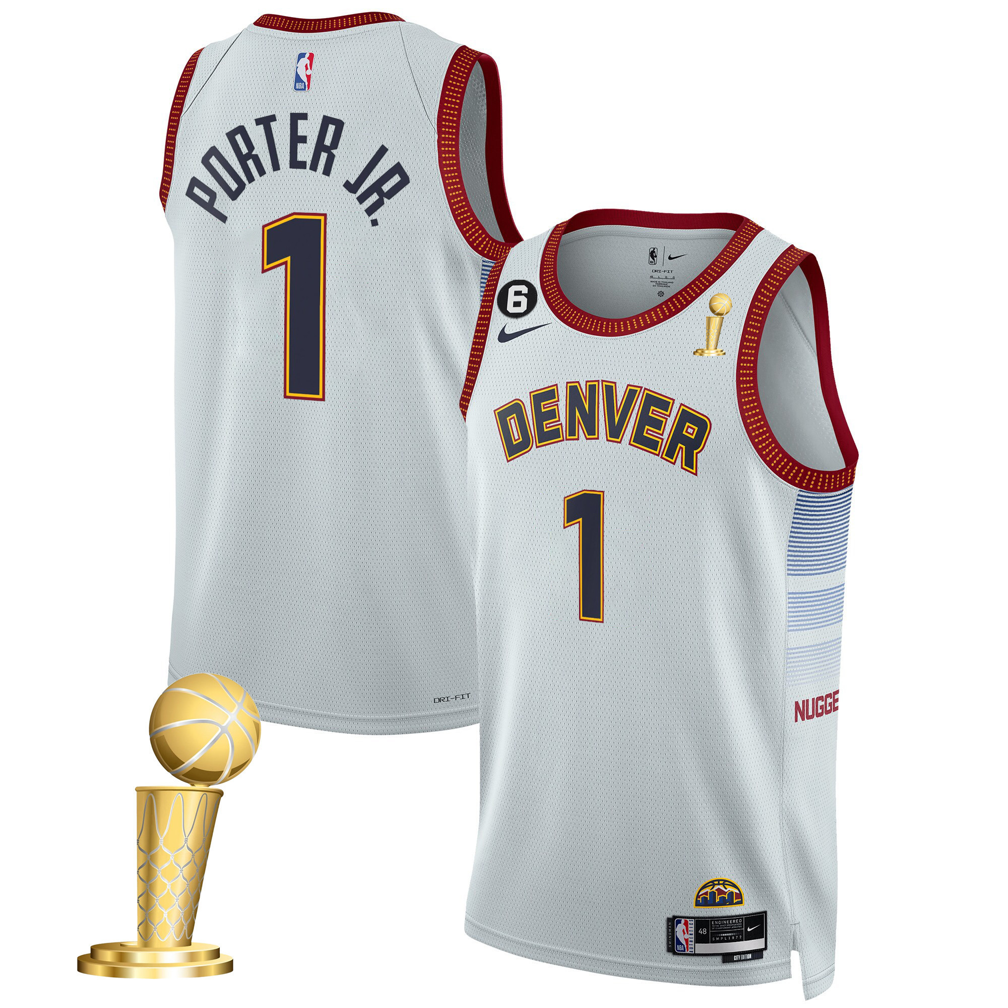 Porter Jr. Men's Denver Nuggets 2023 Champions Collection City Jersey - All Stitched