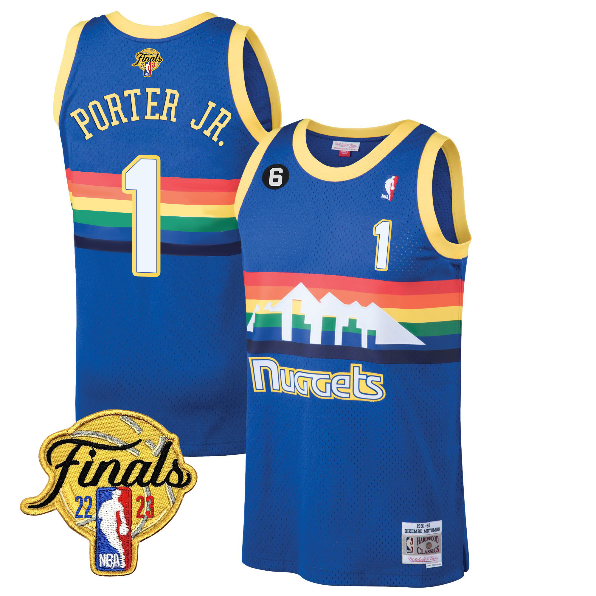 Porter Jr. Men's Denver Nuggets 2023 Finals Classic Blue Classic Jersey - All Stitched