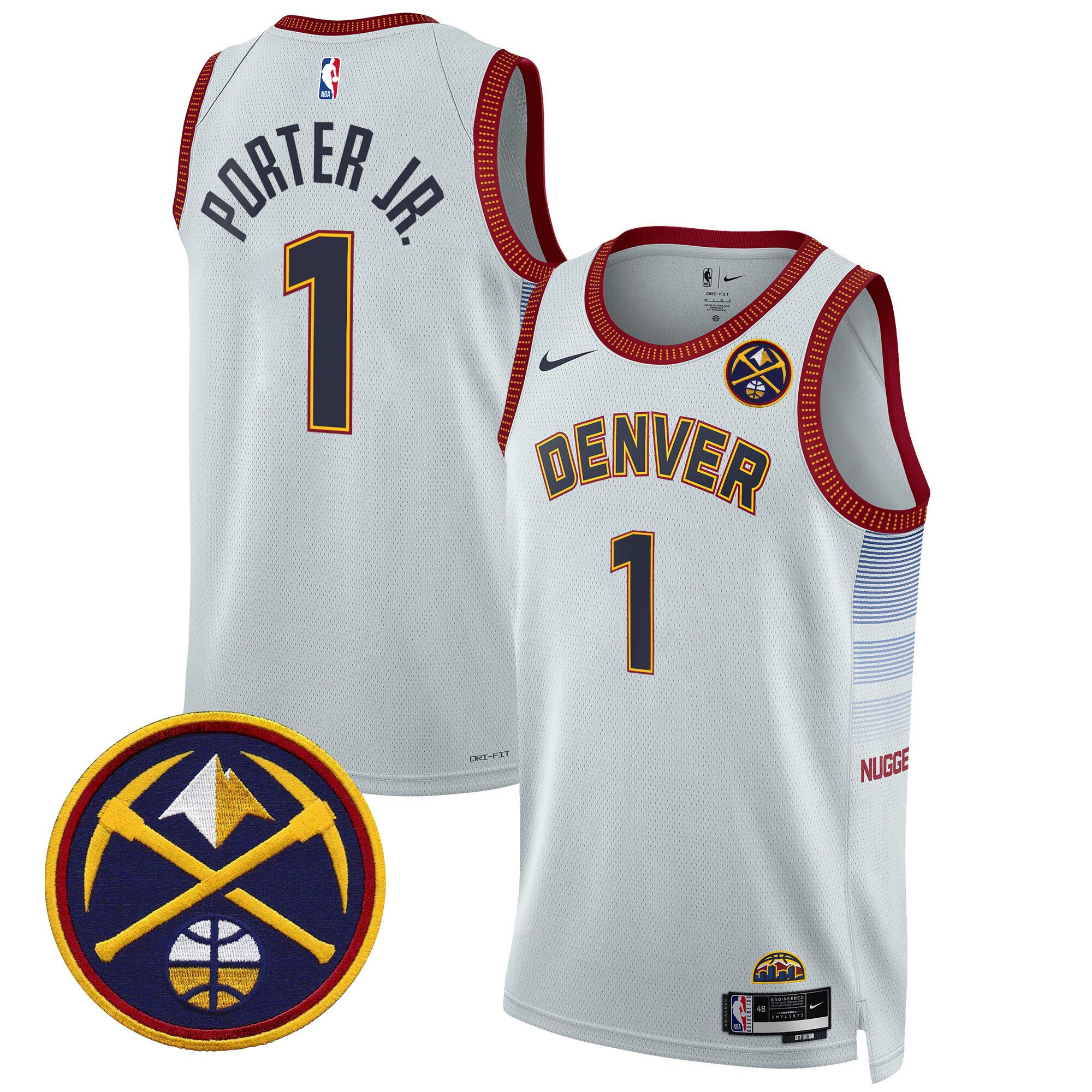 Porter Jr. Men's Denver Nuggets Swingman City Jersey - All Stitched