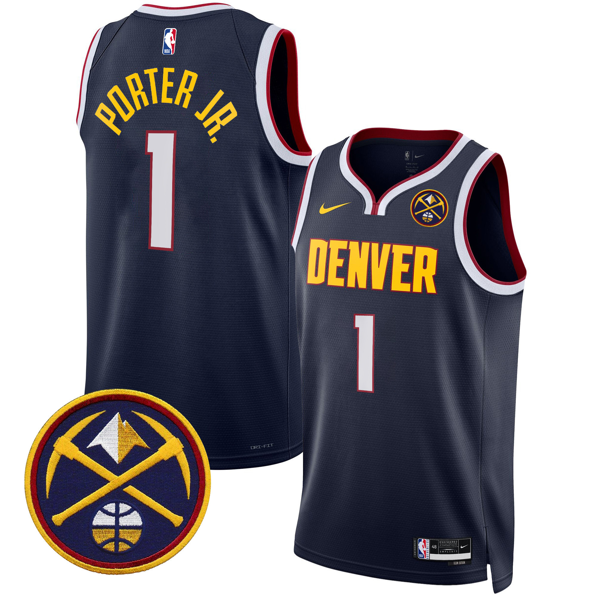 Porter Jr. Men's Denver Nuggets Swingman Icon Jersey - All Stitched