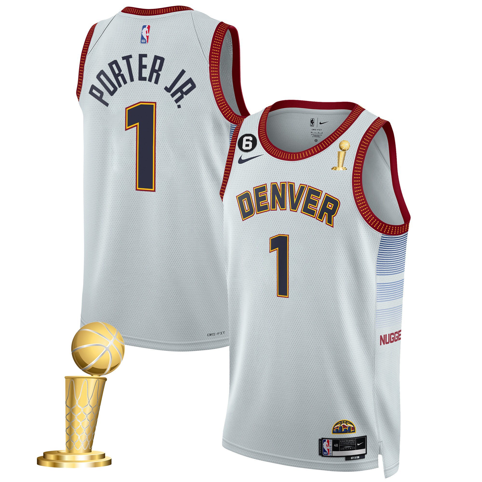 Porter Jr. Youth's Denver Nuggets 2023 Champions Collection City Jersey - All Stitched