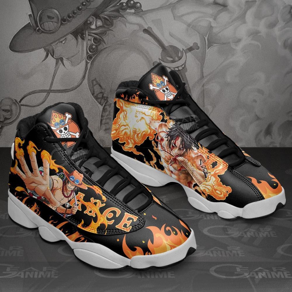 Portgas D Ace JD13 Sneakers Custom Anime One Piece Shoes