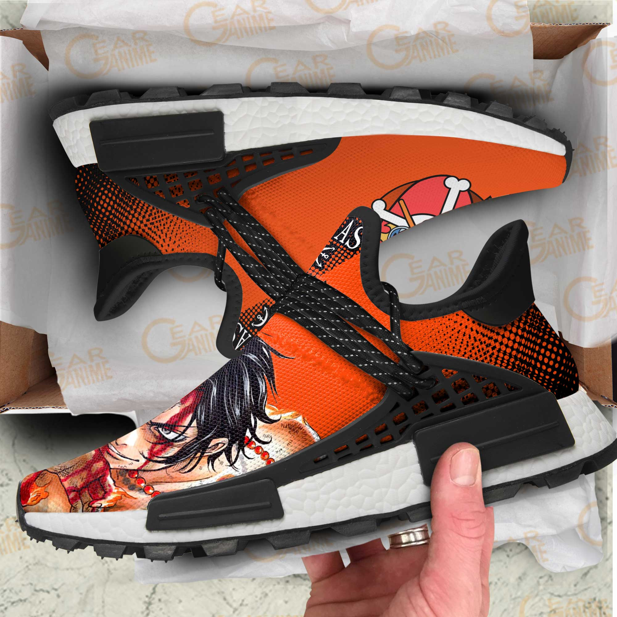 Portgas D Ace Shoes One Piece Anime Shoes, NMD Shoes