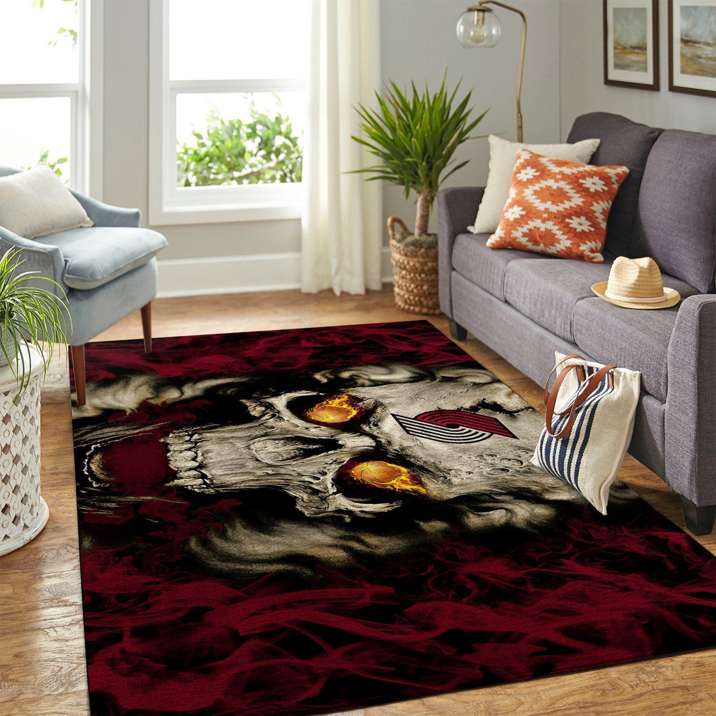 Portland Trailblazers Living Room Area Rectangle Rug