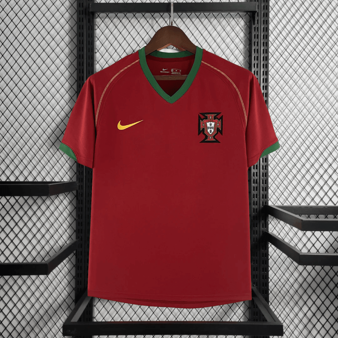 Portugal 2006 Home Retro Soccer Jersey