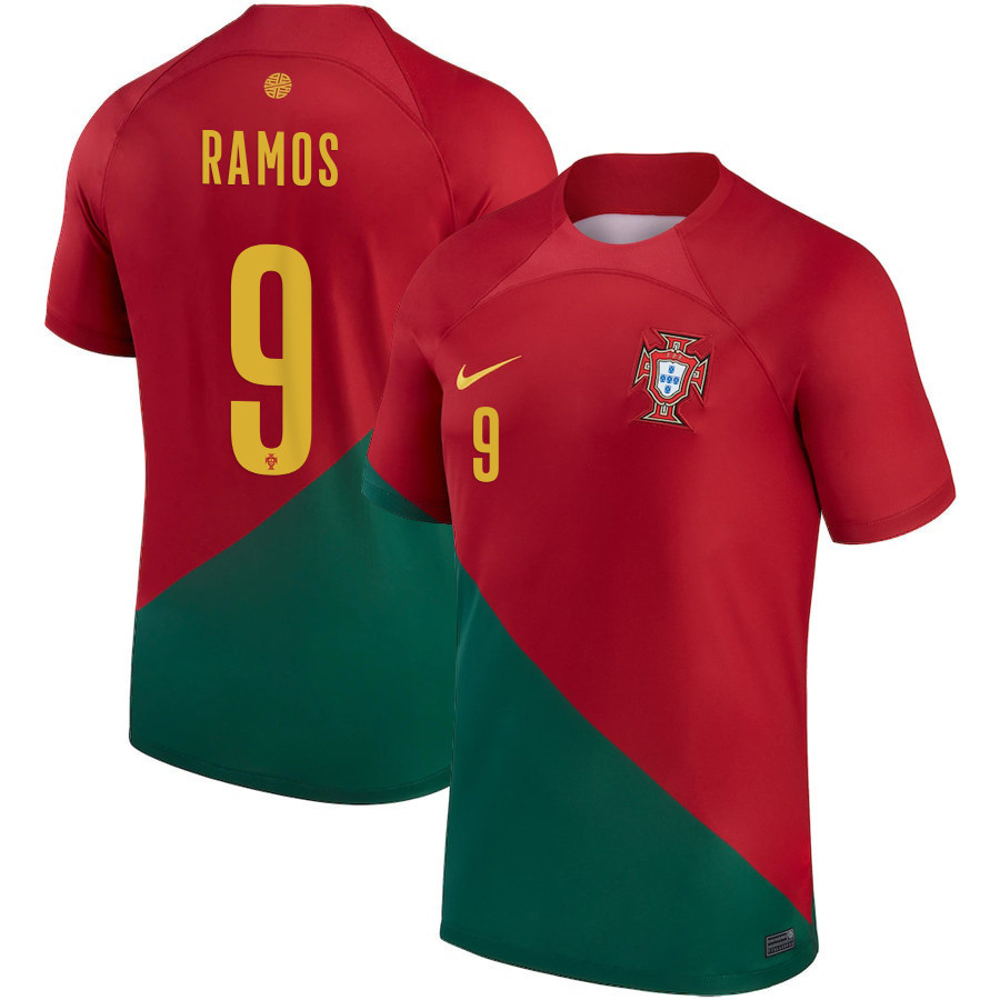 Portugal National Team 2022-23 Gonçalo Ramos 9 Home Men Soccer Jersey – Red