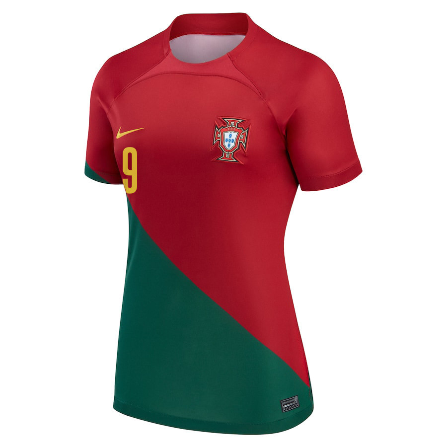Portugal National Team 2022-23 Qatar World Cup André Silva 9 – Home Women Soccer Jersey