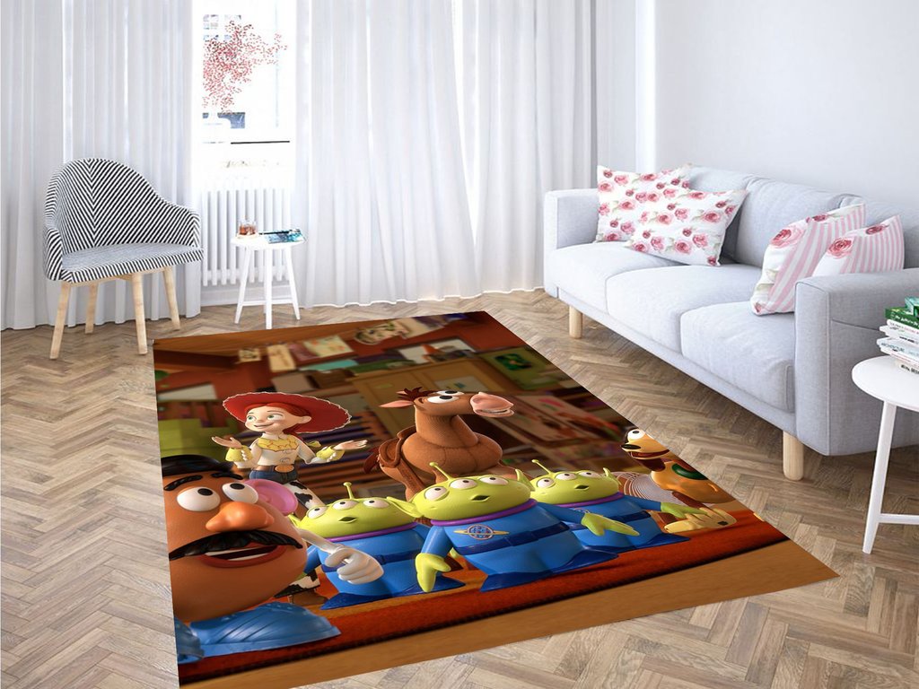 Pottato Head And Another Character Toy Story Living Room Modern Carpet Rectangle Rug