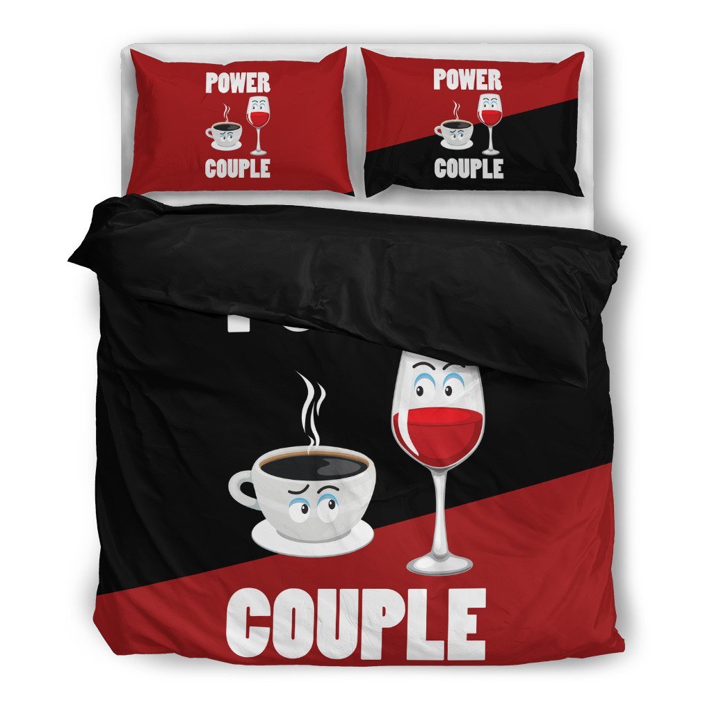 Power Couple 3D Customized Duvet Cover Bedding Set