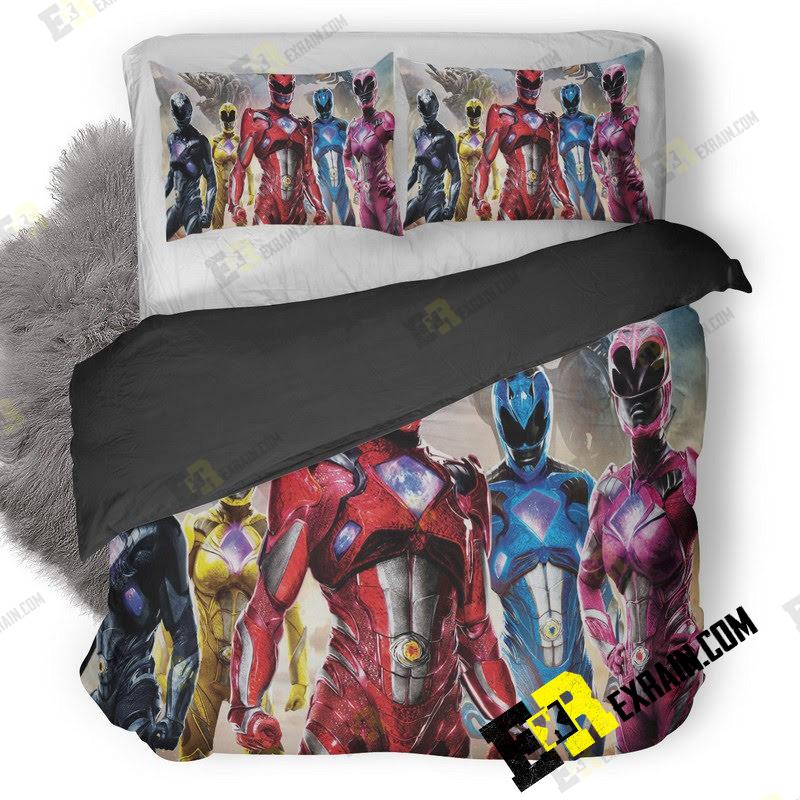 Power Rangers New Pk 3D Customized Duvet Cover Bedding Set