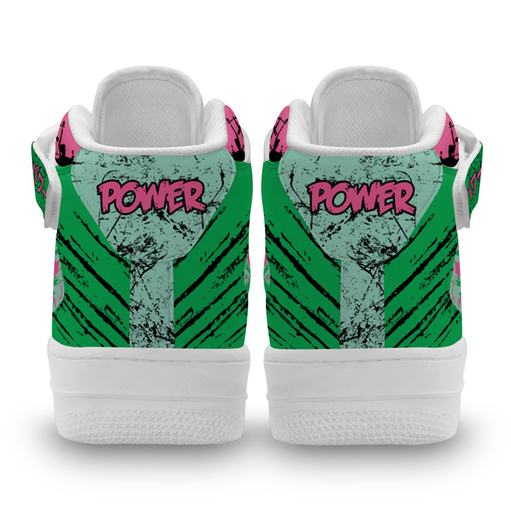 Power Sneakers Air Mid Custom Chainsaw Man Anime Shoes