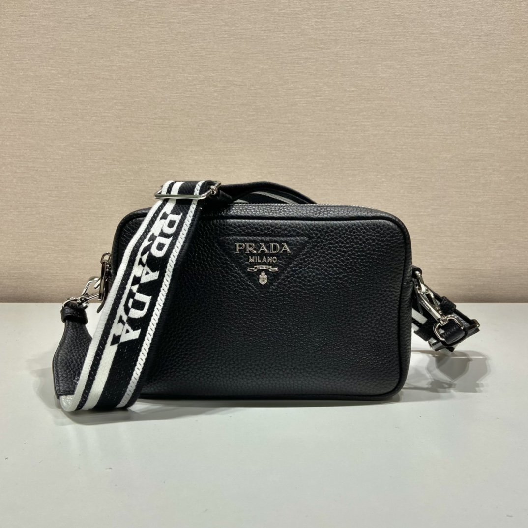 Prada Bag With Shoulder Strap Black For Women, Women’s Bags 8.6in/22cm