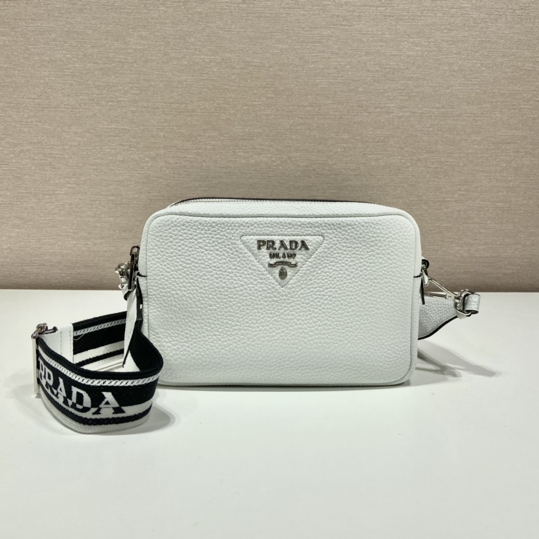 Prada Bag With Shoulder Strap White For Women, Women’s Bags 8.6in/22cm
