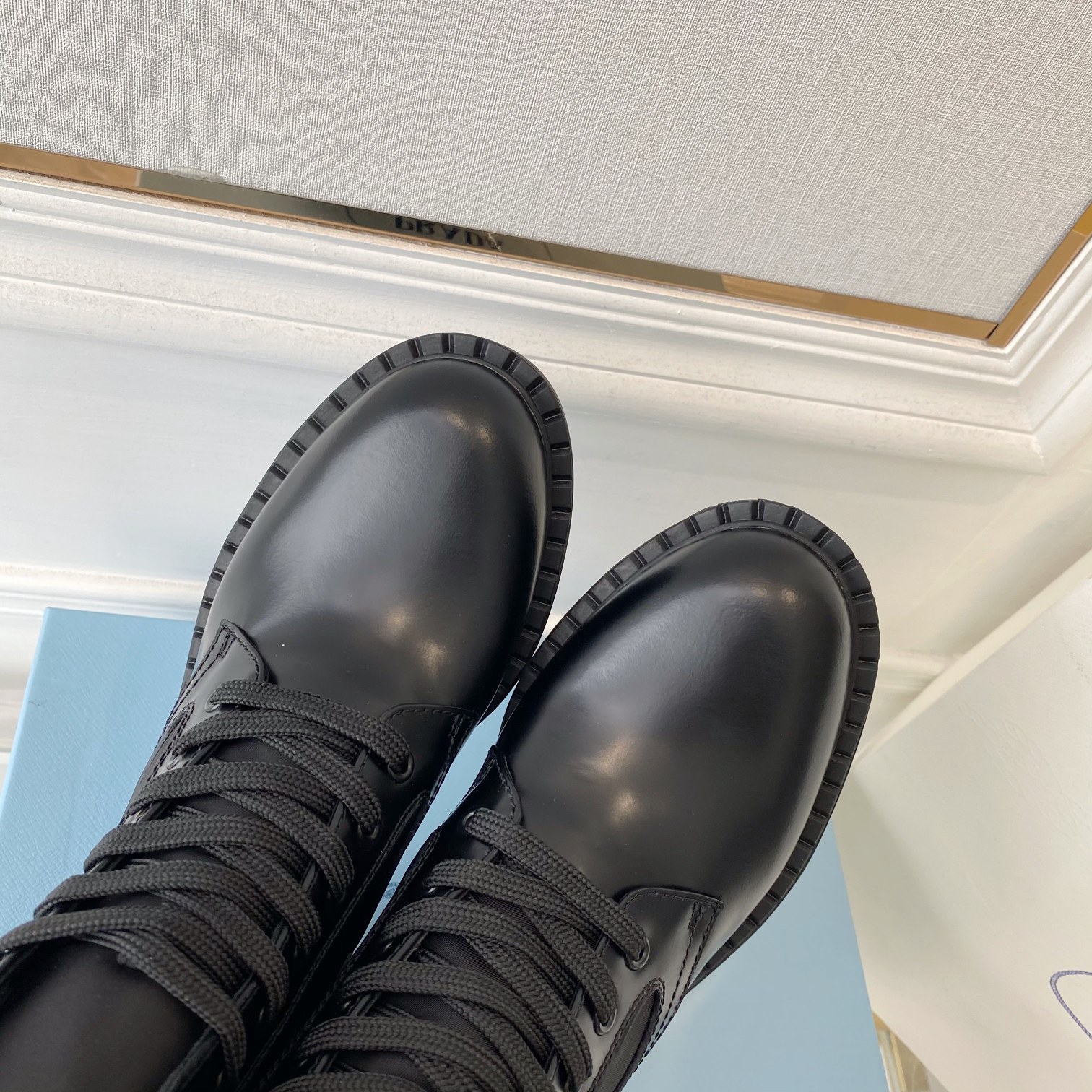 Prada Brushed And Re-Nylon Boots Black For Women 2in/50mm PRD 1T782M_3LF7_F0002_F_B050