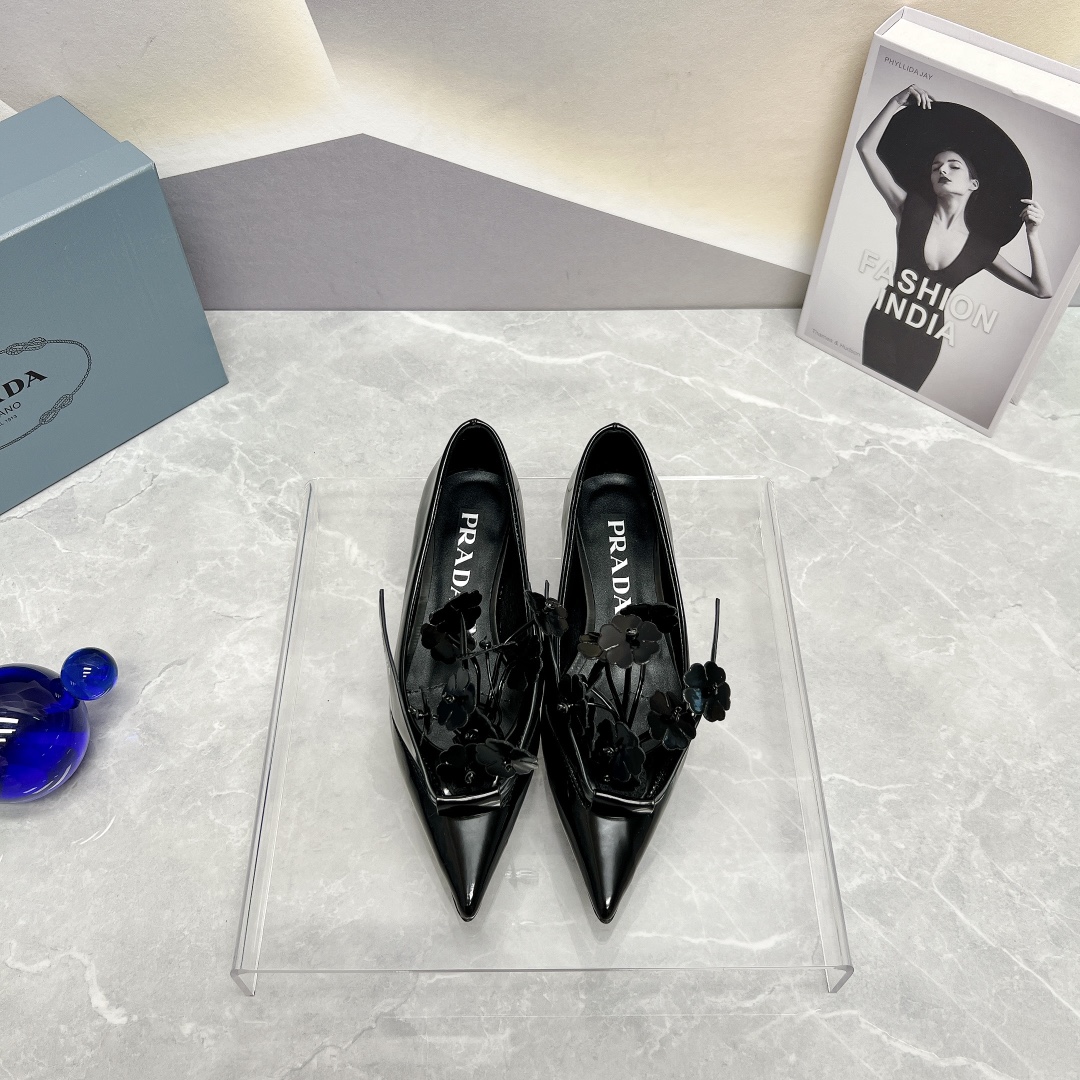 Prada Brushed Pumps Black For Women