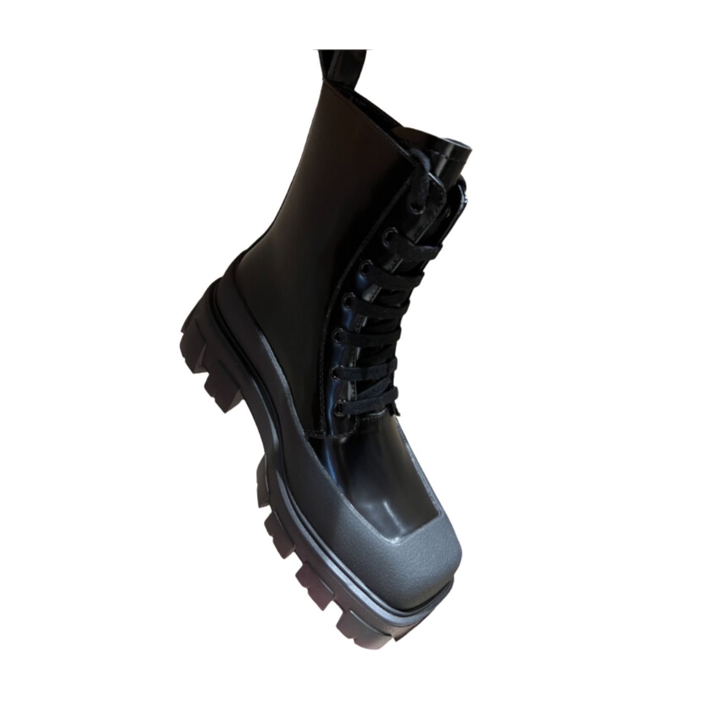 Prada Brushed Rois And Nylon Boots Black For Women