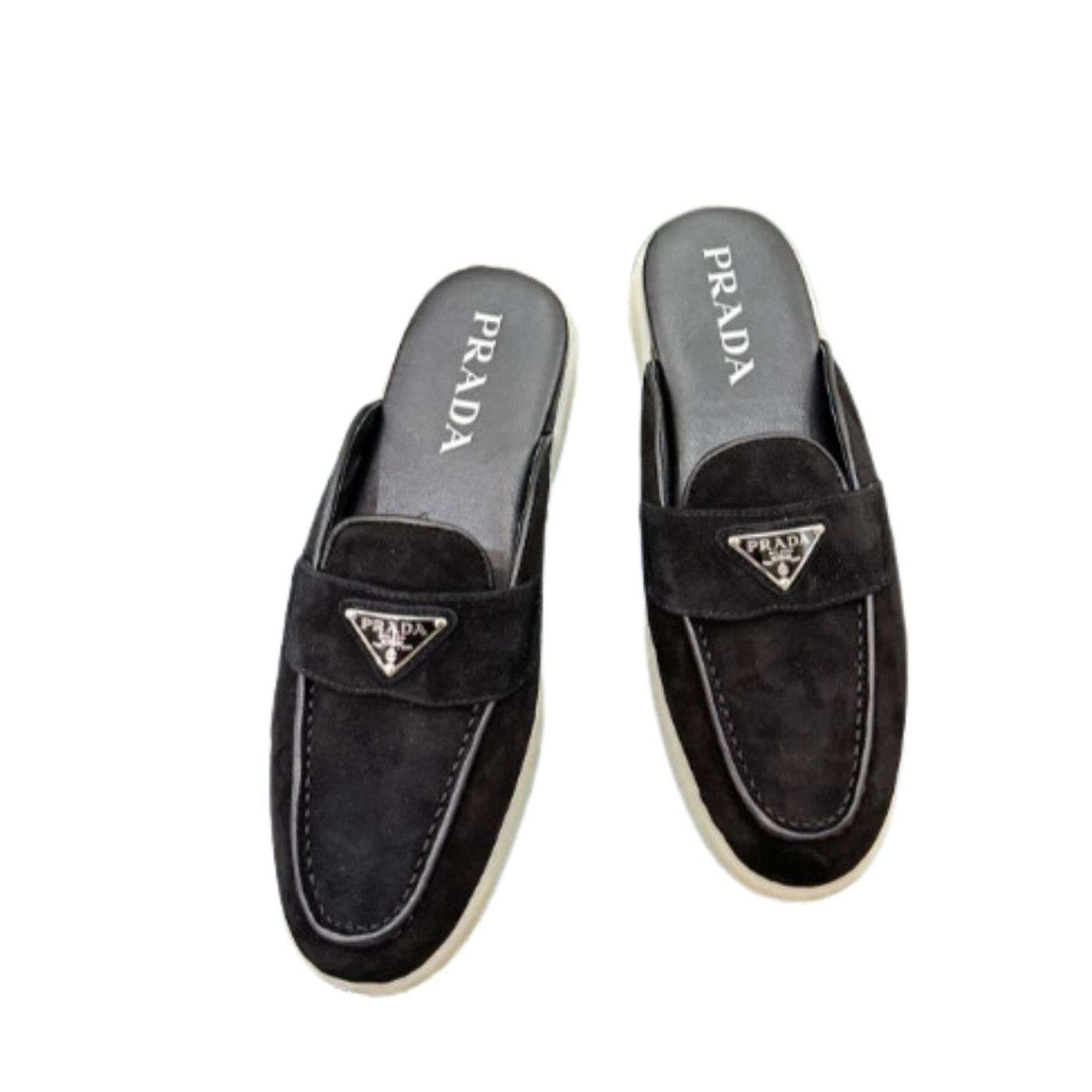 Prada Brushed Sabots Black For Women – ougold