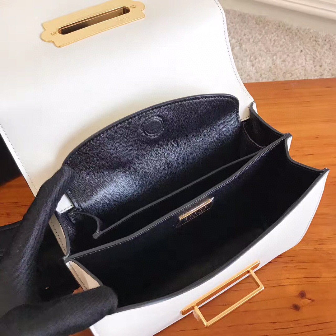 Prada Cahier Bag White For Women, Women’s Bags 7.9in/20cm