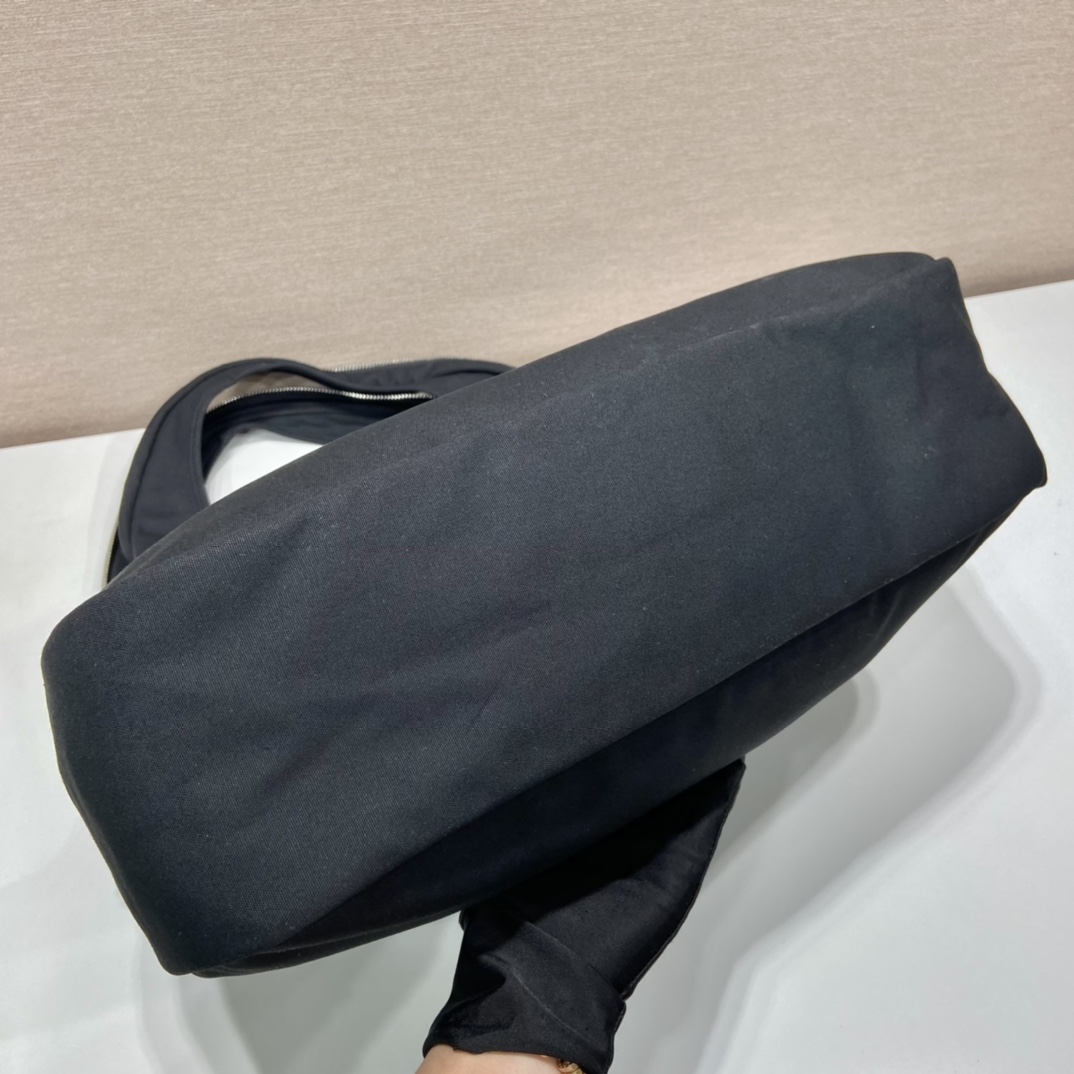 Prada Canvas Hobo Bag Black For Women, Women’s Bags 25.6in/65cm 2VY005_010_F0002_V_OLO