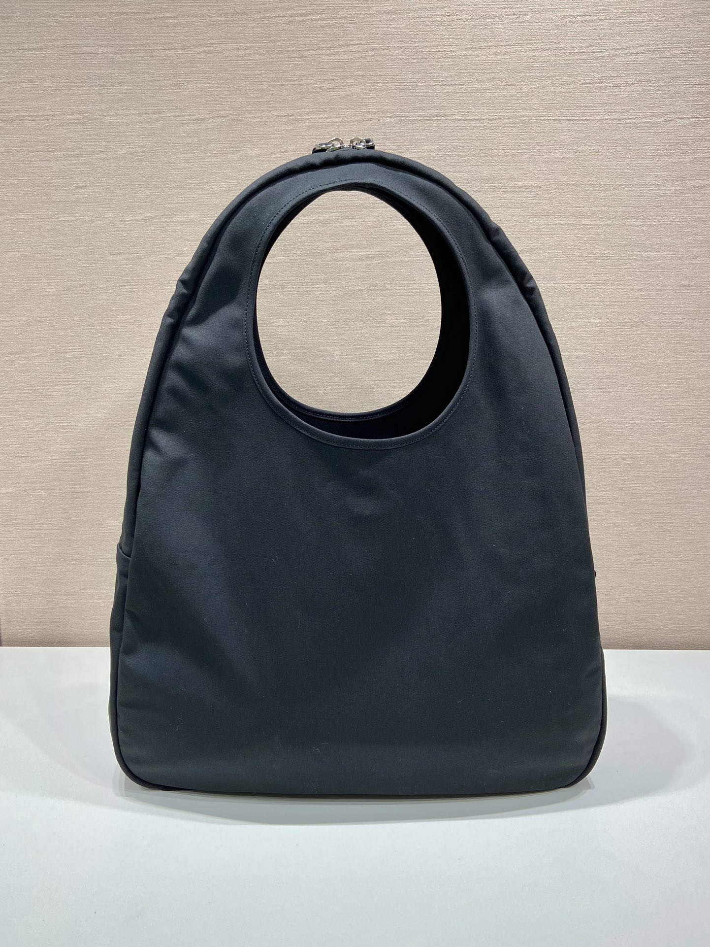 Prada Canvas Hobo Bag Black For Women, Women’s Bags 25.6in/65cm 2VY005_010_F0002_V_OLO