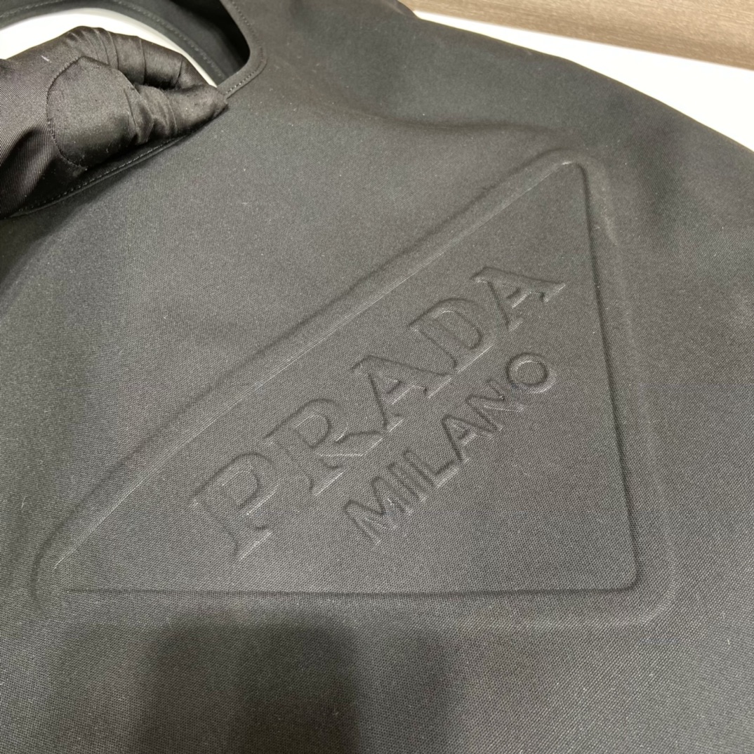 Prada Canvas Hobo Bag Black For Women, Women’s Bags 25.6in/65cm 2VY005_010_F0002_V_OLO