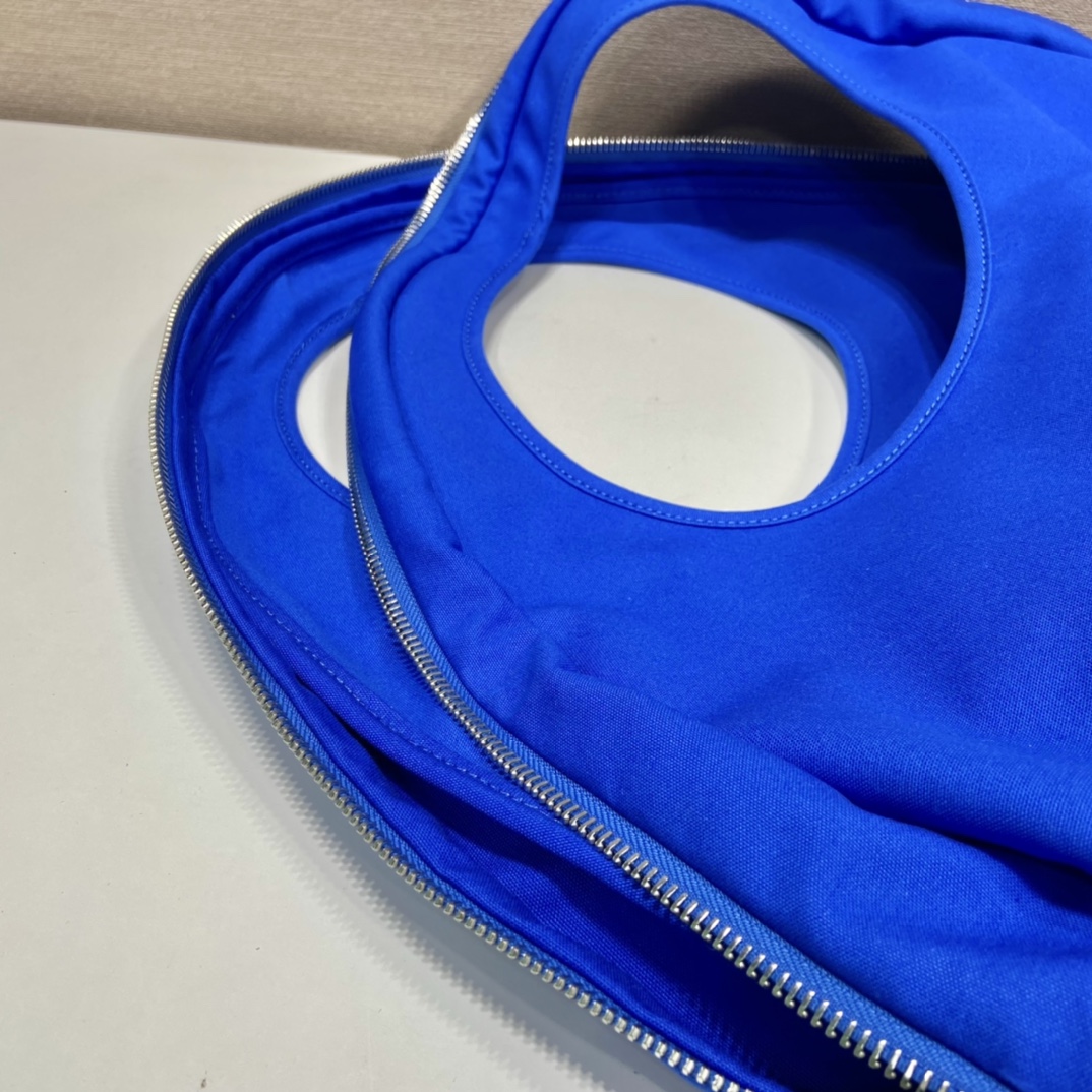 Prada Canvas Hobo Bag Blue For Women, Women’s Bags 25.6in/65cm 2VY005_010_F0215_V_OLO
