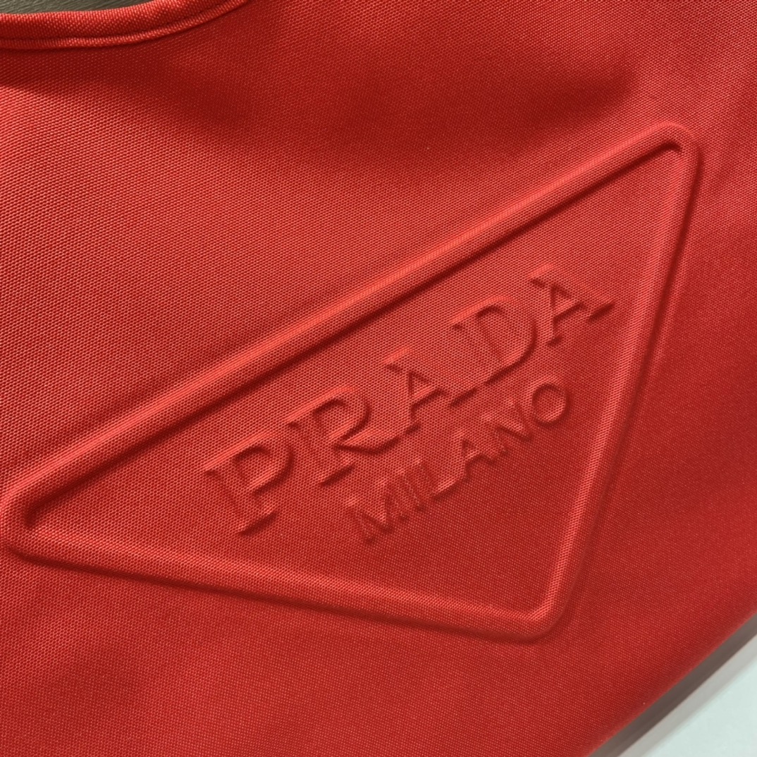 Prada Canvas Hobo Bag Red For Women, Women’s Bags 25.6in/65cm