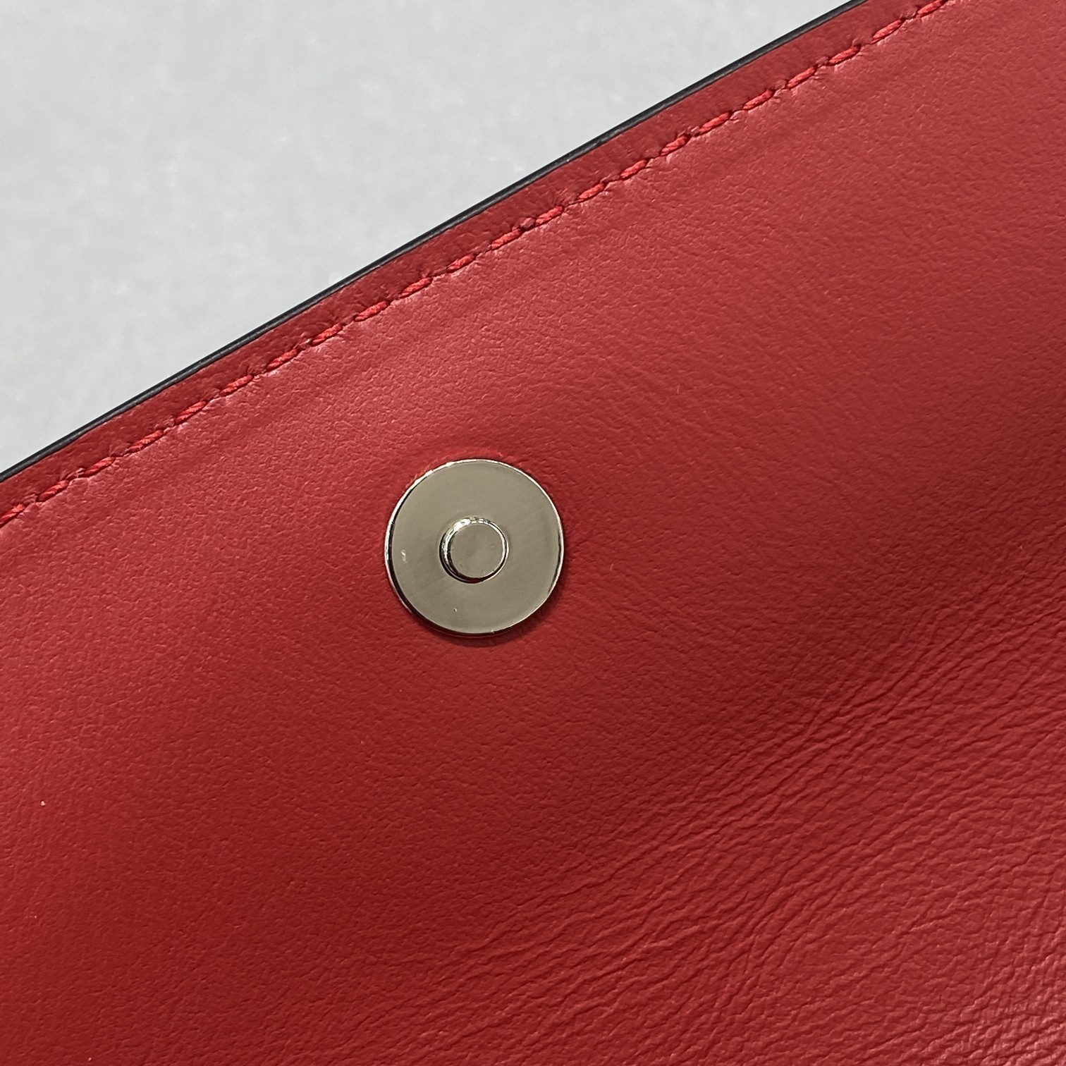 Prada Cleo Brushed Shoulder Bag With Flap Red For Women, Women’s Bags 8.6in/22cm 1BD311_ZO6_F02SB_V_OOO