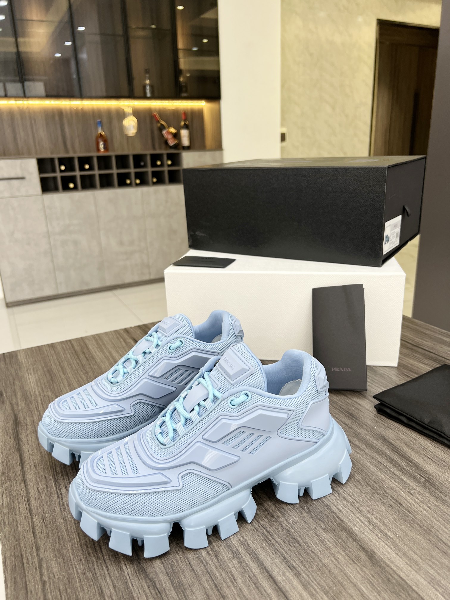 Prada Cloudbust Thunder Sneakers Blue For Women PRD 1E819L_3KR2_F0076_F_050