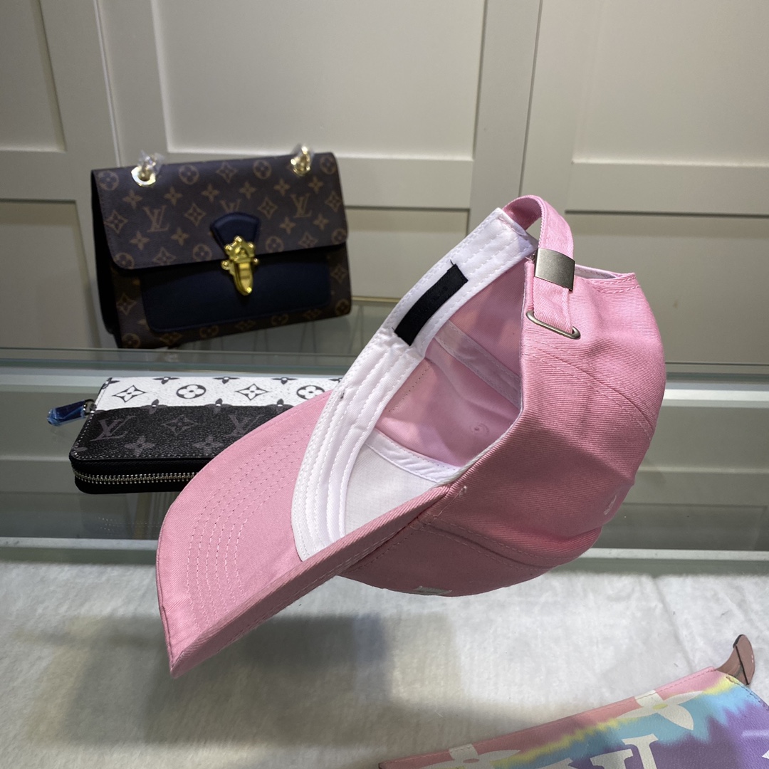 Prada Denim Baseball Cap Pink Prada Cap