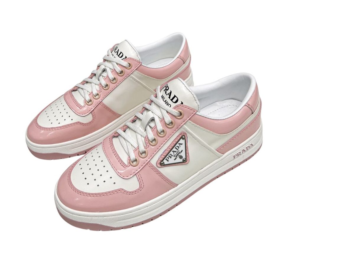 Prada Downtown Sneakers Pink For Women 1.2 in/ 3 cm