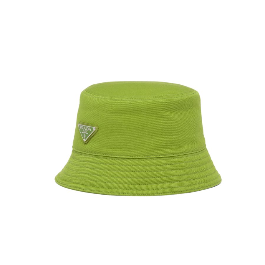 Prada Drill Bucket Hat Green For Women- 2HC137_2DXI_F0613