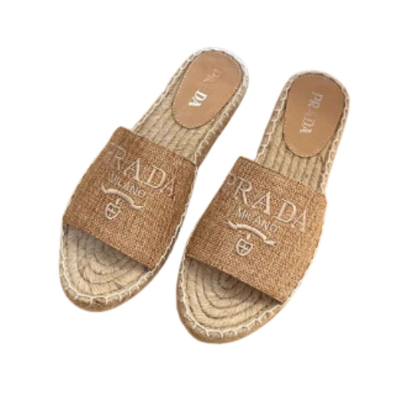 Prada Fabric Espadrilles Brown For Women