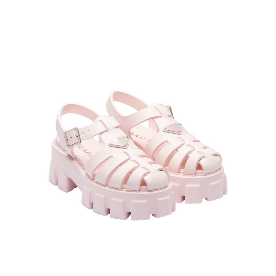 Prada Foam Rubber Sandals Pink For Women- 1X853M_3LKK_F0E18_F_055