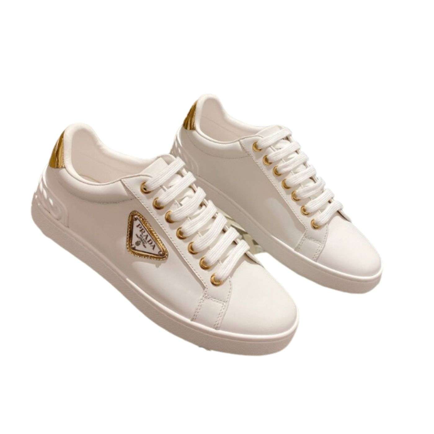 Prada Fyre Low Heel Sneaker White For Women